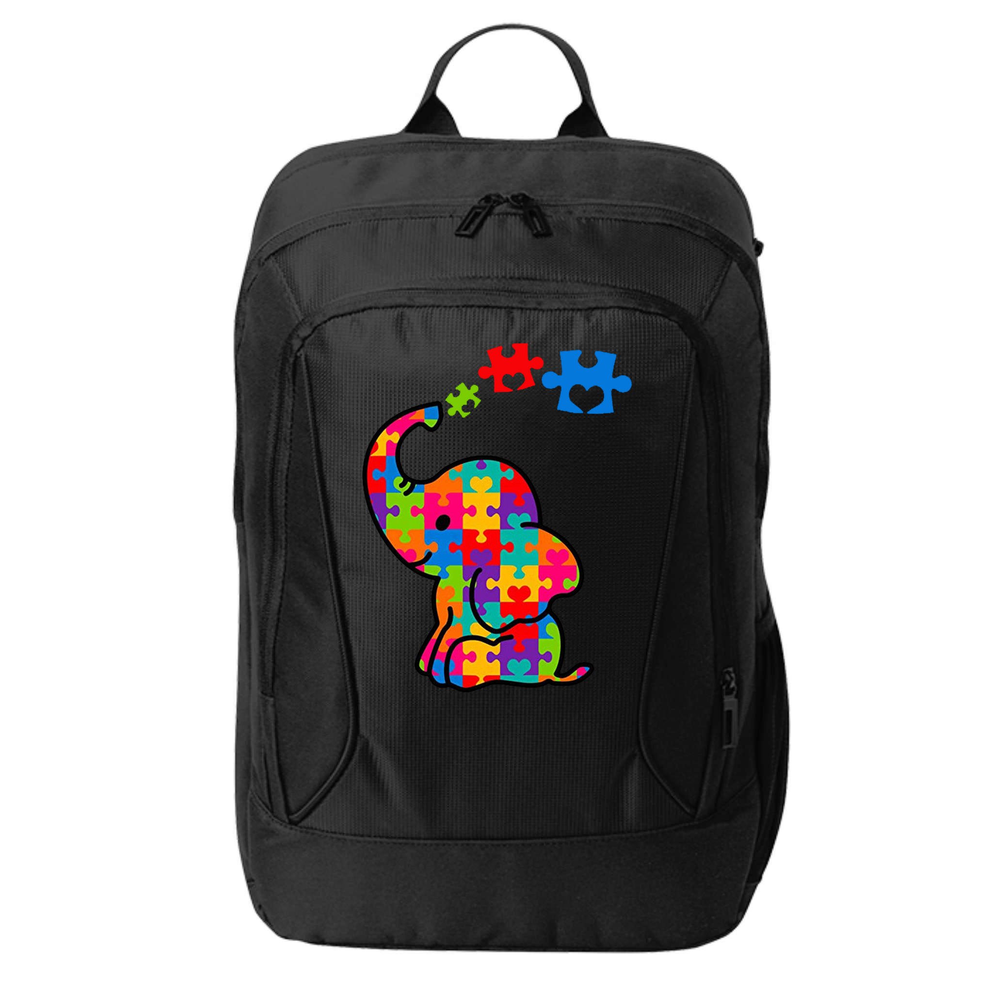 Autism Elephant City Backpack