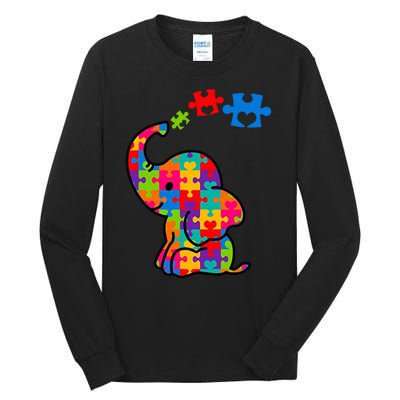 Autism Elephant Tall Long Sleeve T-Shirt