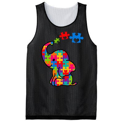 Autism Elephant Mesh Reversible Basketball Jersey Tank