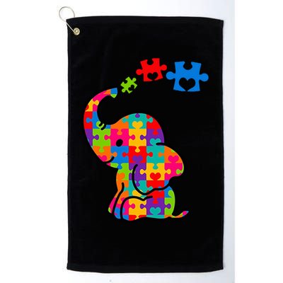 Autism Elephant Golf Towel