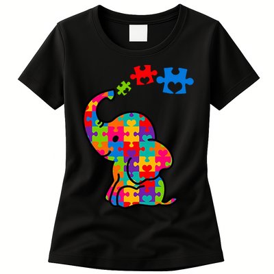 Autism Elephant Womens T-Shirt