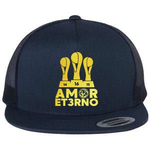 Amor Et3rno America Tricampeon Flat Bill Trucker Hat