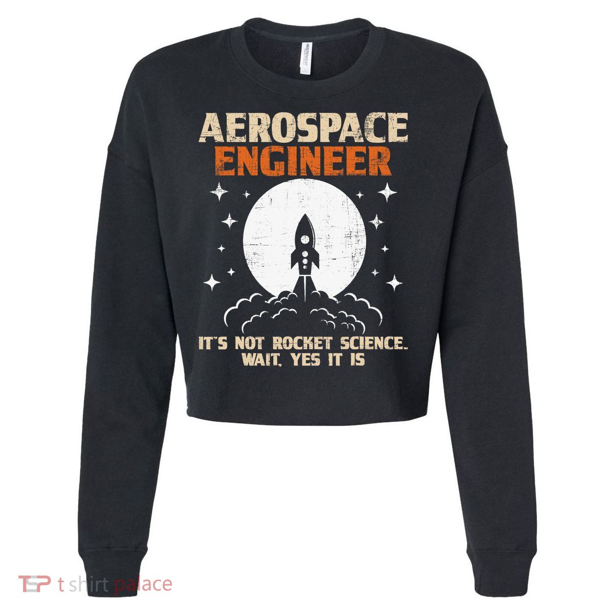 Aerospace Engineer Aeronautical Engineering Aviation Lover Cropped Pullover Crew