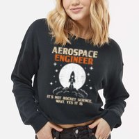 Aerospace Engineer Aeronautical Engineering Aviation Lover Cropped Pullover Crew
