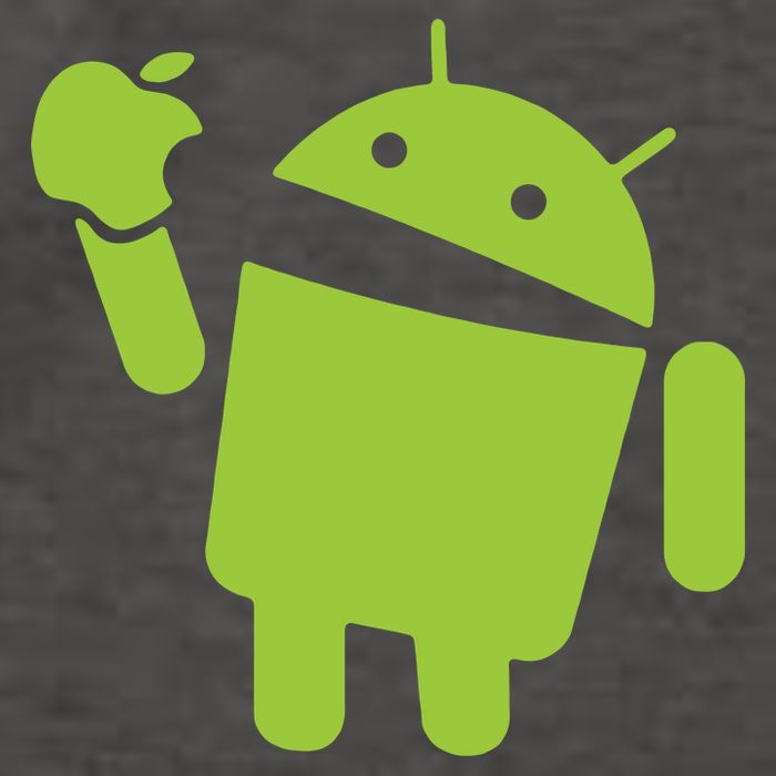 Android Eats Apple Funny Nerd Computer Vector Backpack