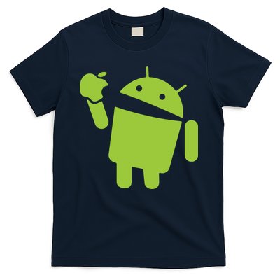 Android Eats Apple Funny Nerd Computer T-Shirt