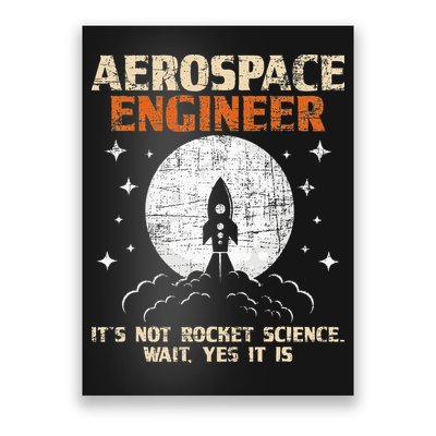 Aerospace Engineer Aeronautical Engineering Aviation Lover Poster