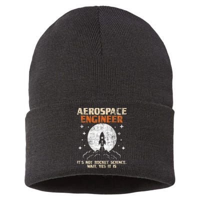 Aerospace Engineer Aeronautical Engineering Aviation Lover Sustainable Knit Beanie