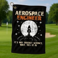 Aerospace Engineer Aeronautical Engineering Aviation Lover Golf Towel