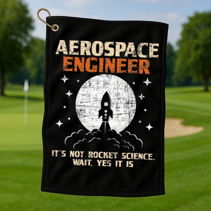 Aerospace Engineer Aeronautical Engineering Aviation Lover Golf Towel