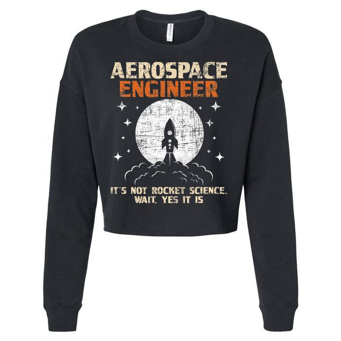 Aerospace Engineer Aeronautical Engineering Aviation Lover Cropped Pullover Crew