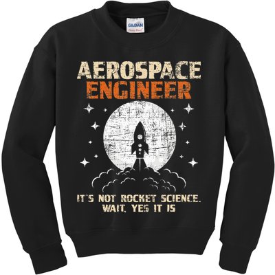 Aerospace Engineer Aeronautical Engineering Aviation Lover Kids Sweatshirt