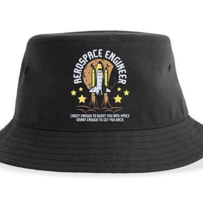 Aerospace Engineer Aeronautical Engineering Spacecrafts Sustainable Bucket Hat