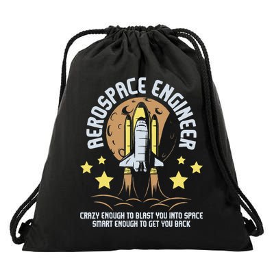 Aerospace Engineer Aeronautical Engineering Spacecrafts Drawstring Bag