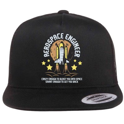 Aerospace Engineer Aeronautical Engineering Spacecrafts Flatbill Hat