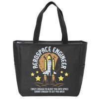 Aerospace Engineer Aeronautical Engineering Spacecrafts Zip Tote Bag