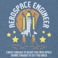 Aerospace Engineer Aeronautical Engineering Spacecrafts Garment-Dyed Sweatshirt