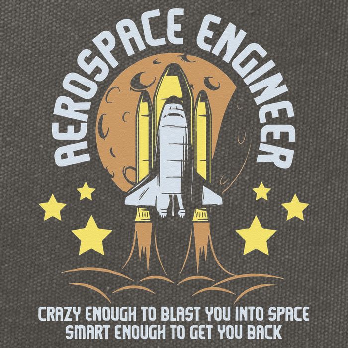 Aerospace Engineer Aeronautical Engineering Spacecrafts Cotton Canvas Backpack