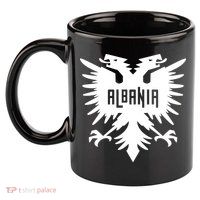 Albanian Eagle 11oz C Handle Ceramic Mug