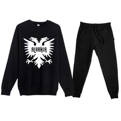 Albanian Eagle Premium Crewneck Sweatsuit Set