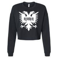 Albanian Eagle Cropped Pullover Crew