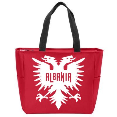 Albanian Eagle Zip Tote Bag