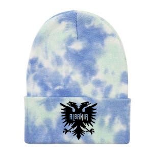 Albanian Eagle Tie Dye 12in Knit Beanie