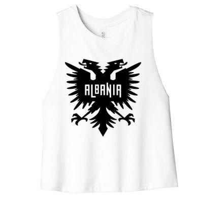 Albanian Eagle Women's Racerback Cropped Tank