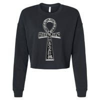 Ancient Egyptian Ankh Cropped Pullover Crew