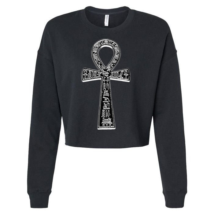 Ancient Egyptian Ankh Cropped Pullover Crew