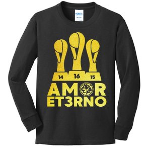 Amor Et3rno America Tricampeon Kids Long Sleeve Shirt