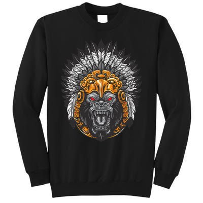 Ancient Ethnic Aztec Monkey Gorilla People Civilization Gift Sweatshirt