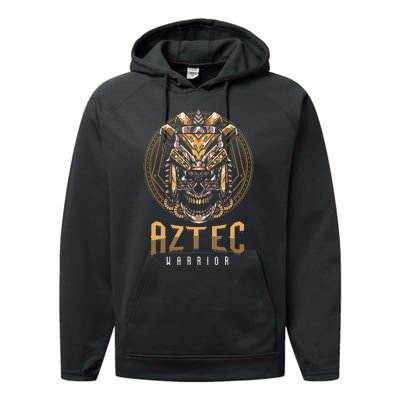 Ancient Ethnic Aztec Warrior Skull People Civilization Gift Performance Fleece Hoodie