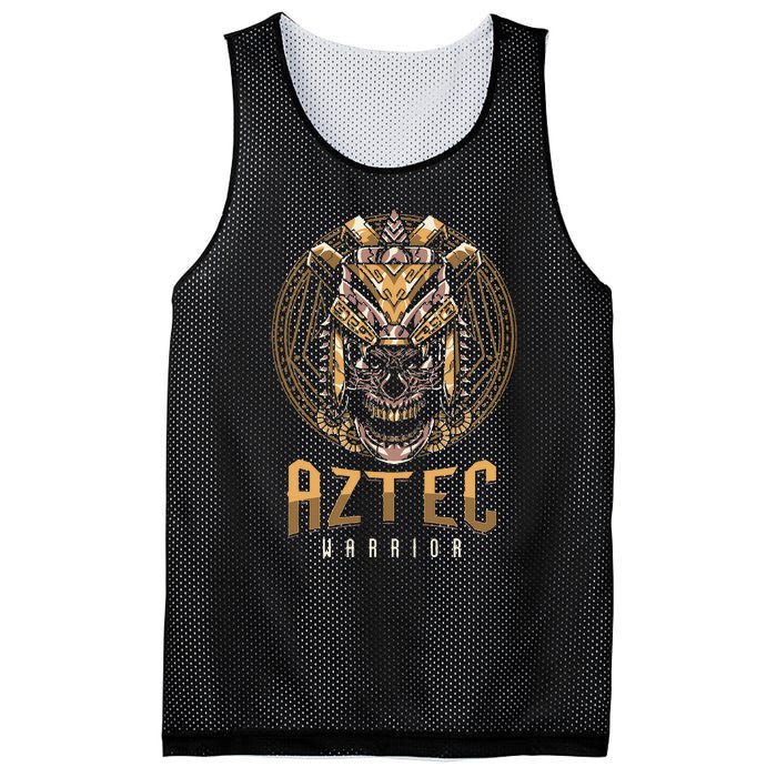 Ancient Ethnic Aztec Warrior Skull People Civilization Gift Mesh Reversible Basketball Jersey Tank