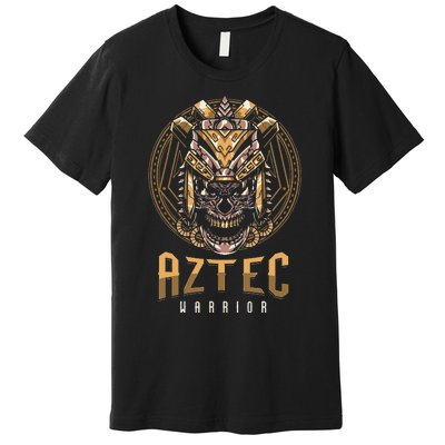 Ancient Ethnic Aztec Warrior Skull People Civilization Gift Premium T-Shirt