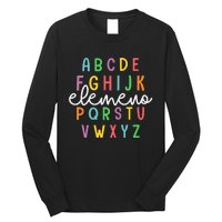 Abc Elemeno Alphabet Kindergarten Teachers Back To School Long Sleeve Shirt