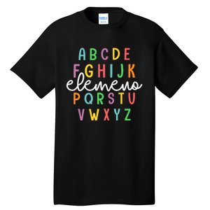 Abc Elemeno Alphabet Kindergarten Teachers Back To School Tall T-Shirt