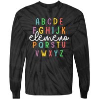 Abc Elemeno Alphabet Kindergarten Teachers Back To School Tie-Dye Long Sleeve Shirt