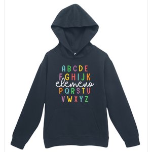 Abc Elemeno Alphabet Kindergarten Teachers Back To School Urban Pullover Hoodie