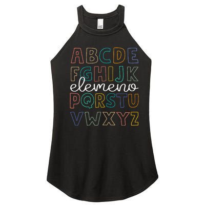 Abc Elemeno Alphabet Kindergarten Teachers Women’s Perfect Tri Rocker Tank