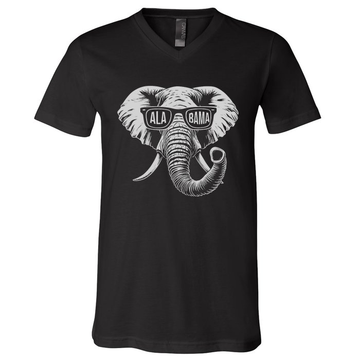 Alabama Elephant V-Neck T-Shirt