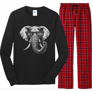 Alabama Elephant Long Sleeve Pajama Set