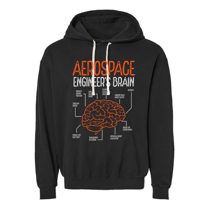 Aerospace Engineering Brain For Aerospace Engineer Garment-Dyed Fleece Hoodie
