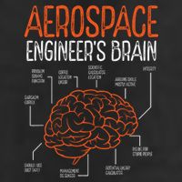 Aerospace Engineering Brain For Aerospace Engineer Garment-Dyed Fleece Hoodie