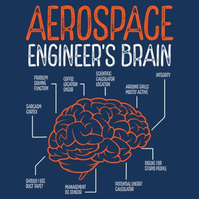 Aerospace Engineering Brain For Aerospace Engineer T-Shirt