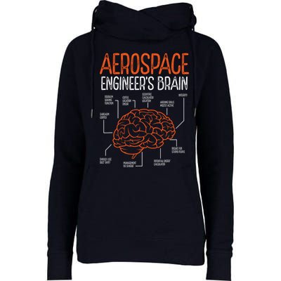Aerospace Engineering Brain For Aerospace Engineer Womens Funnel Neck Pullover Hood