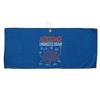 Aerospace Engineering Brain For Aerospace Engineer Large Microfiber Waffle Golf Towel