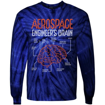 Aerospace Engineering Brain For Aerospace Engineer Tie-Dye Long Sleeve Shirt