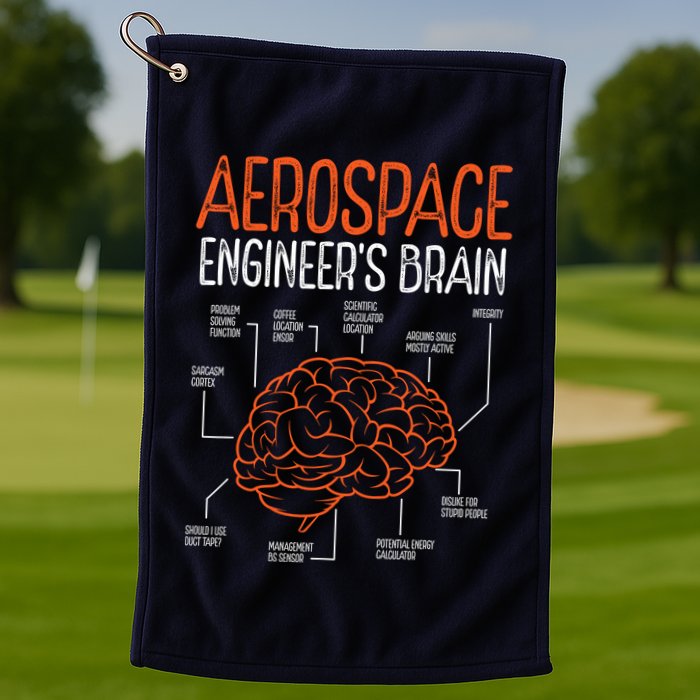Aerospace Engineering Brain For Aerospace Engineer Golf Towel
