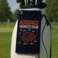 Aerospace Engineering Brain For Aerospace Engineer Golf Towel
